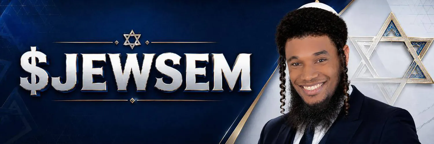 JEWSEM banner with the subject portrait and ticker logo